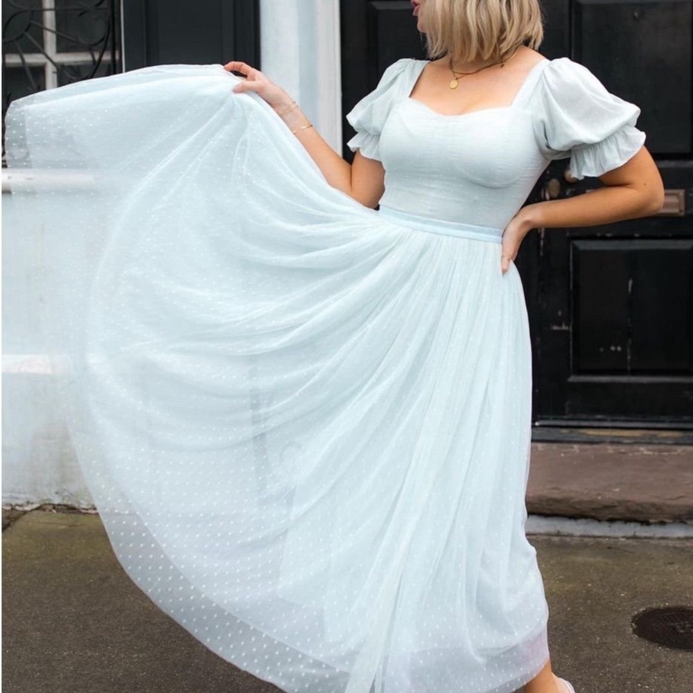 Ivy City Co. Ballerina Mint Green/Seafoam L Midi Dress